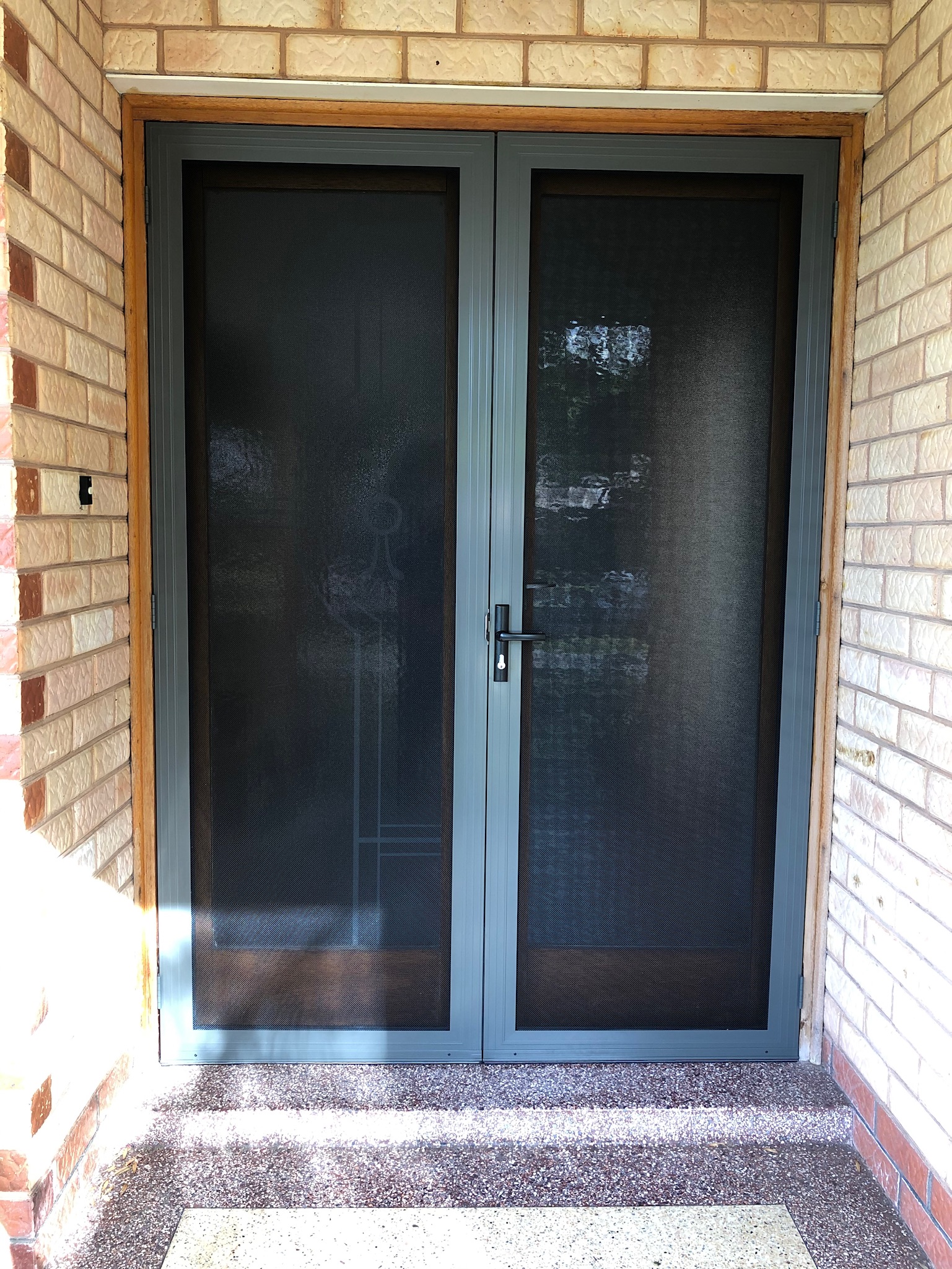 invisi-gard double black security doors