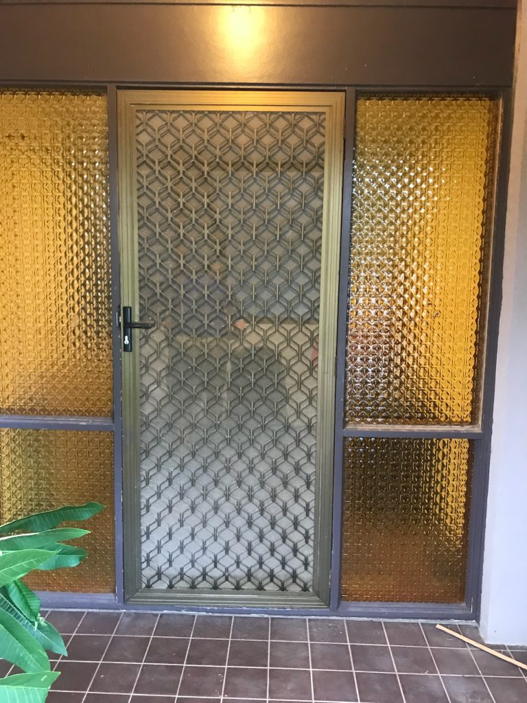 Before - Security glass door replacement